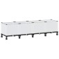 vidaXL Κήπος Γλαστράκι με Ροδάκια Λευκό 160 x 40 x 48 cm PP