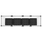 vidaXL Κήπος Γλαστράκι με Ροδάκια Λευκό 160 x 40 x 48 cm PP