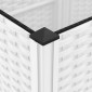 vidaXL Κήπος Γλαστράκι με Ροδάκια Λευκό 160 x 40 x 48 cm PP