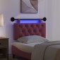 vidaXL Κεφαλάρι κρεβατιού κρεμαστό Με φωτισμό LED Κόκκινο Ύφασμα