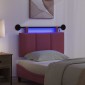 vidaXL Κεφαλάρι κρεβατιού κρεμαστό Με φωτισμό LED Κόκκινο Ύφασμα