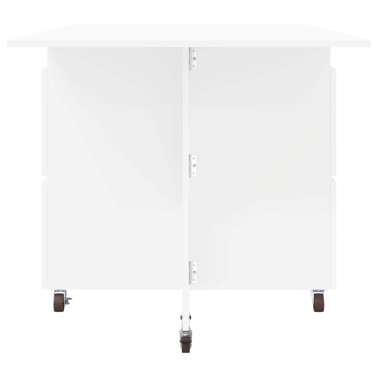 vidaXL Τραπέζι φαγητού 140 x 80 x 77 cm Επεξεργασμένο Ξύλο Λευκό