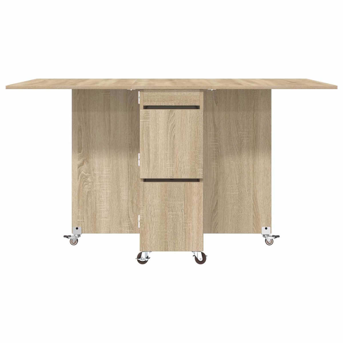 vidaXL Τραπέζι φαγητού 140 x 80 x 77 cm Επεξεργασμένο Ξύλο Sonoma Δρυς