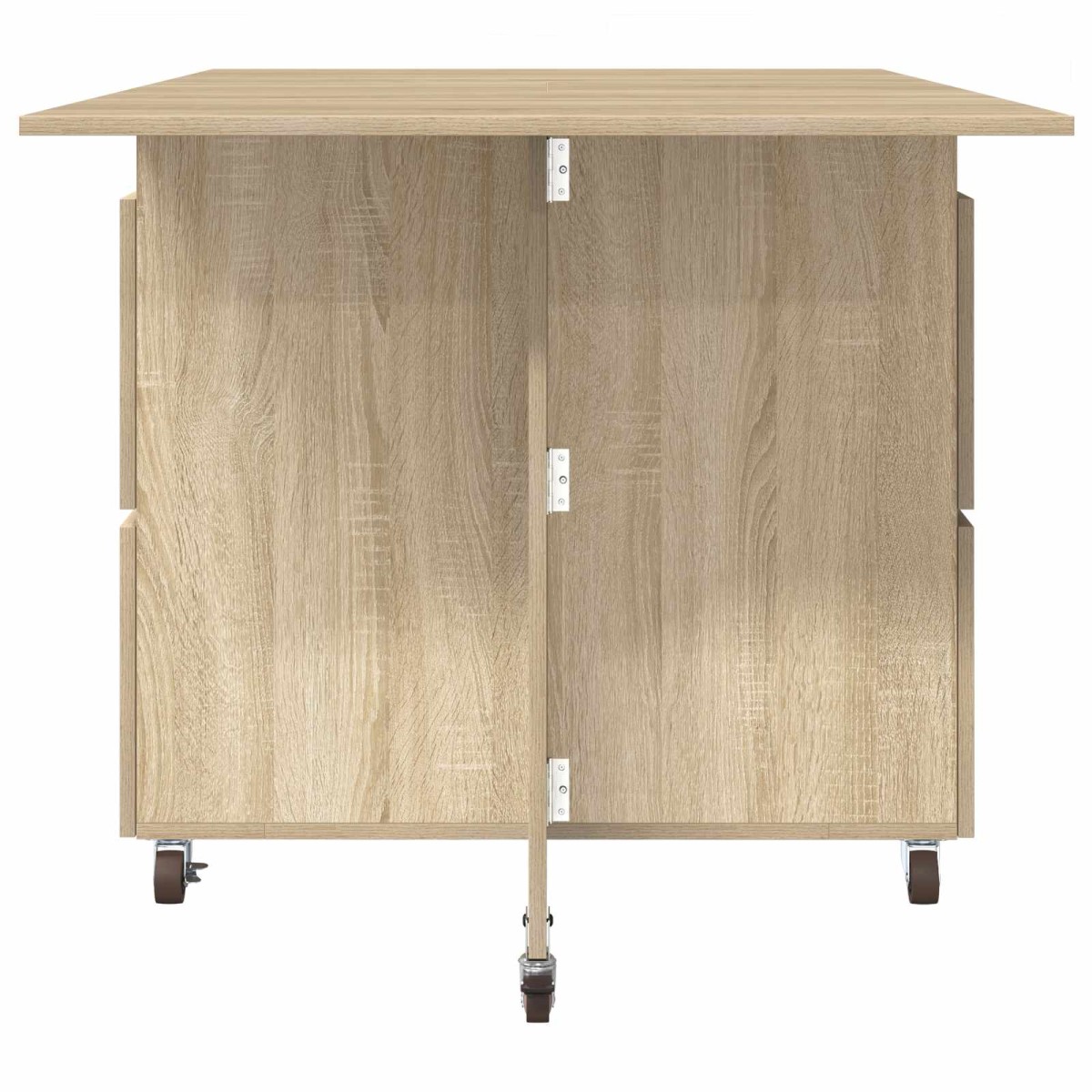vidaXL Τραπέζι φαγητού 140 x 80 x 77 cm Επεξεργασμένο Ξύλο Sonoma Δρυς