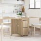 vidaXL Τραπέζι φαγητού 140 x 80 x 77 cm Επεξεργασμένο Ξύλο Sonoma Δρυς