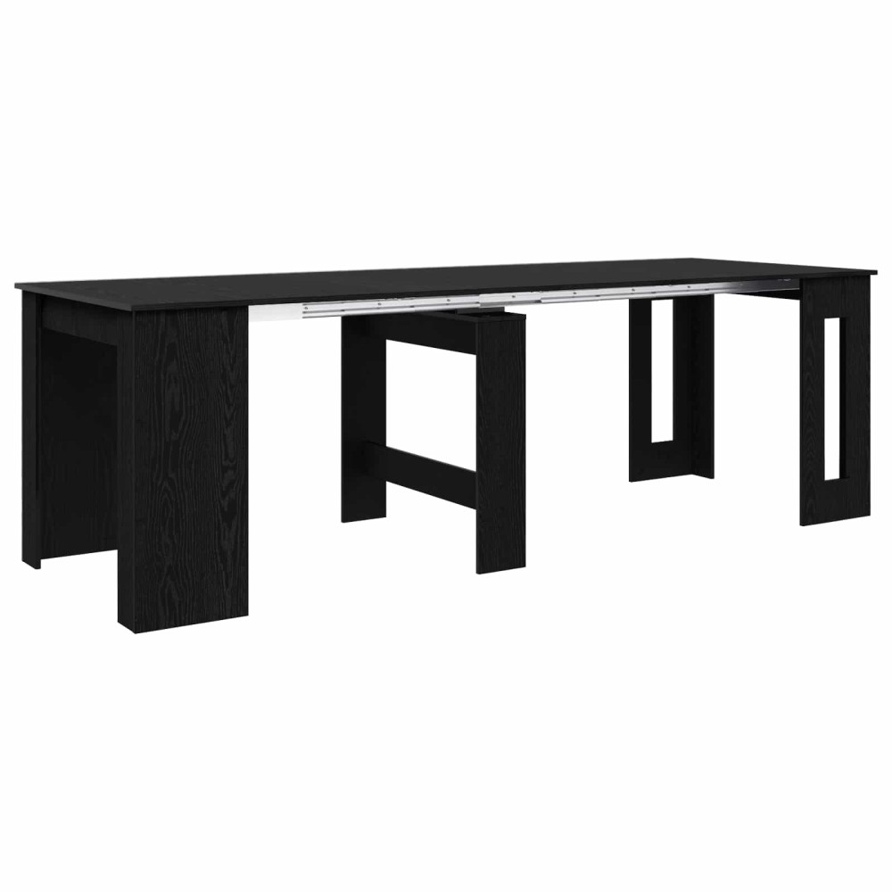 vidaXL Τραπέζι φαγητού 240 x 85 x 75 εκ Επεξεργασμένο Ξύλο Μαύρη Δρυς