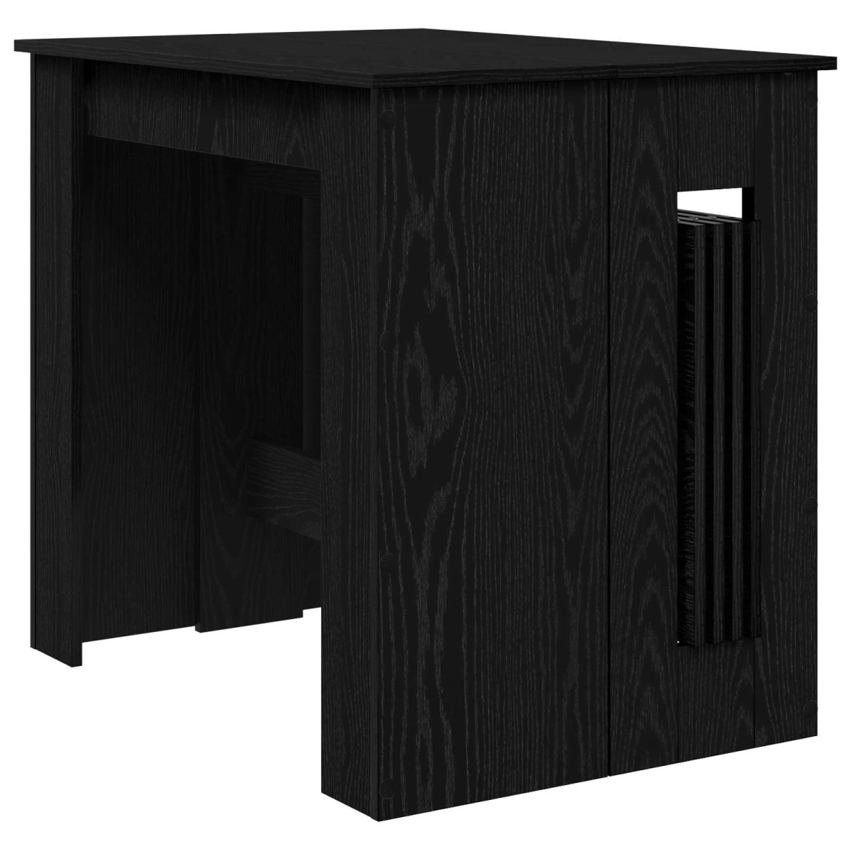vidaXL Τραπέζι φαγητού 240 x 85 x 75 εκ Επεξεργασμένο Ξύλο Μαύρη Δρυς