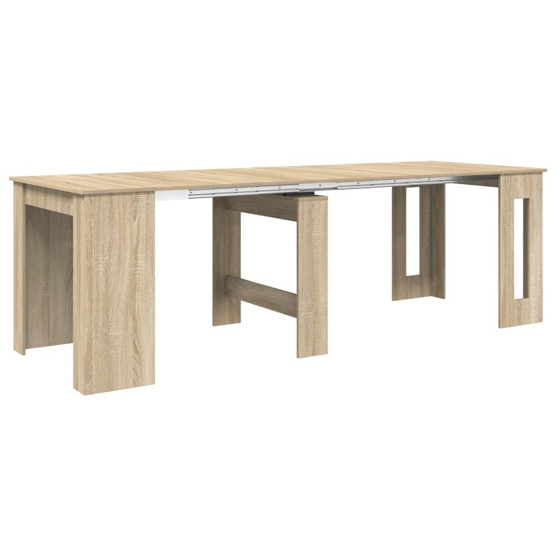 vidaXL Τραπέζι φαγητού 240 x 85 x 75 εκ Επεξεργασμένο Ξύλο Sonoma Δρυς