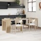 vidaXL Τραπέζι φαγητού 240 x 85 x 75 εκ Επεξεργασμένο Ξύλο Sonoma Δρυς