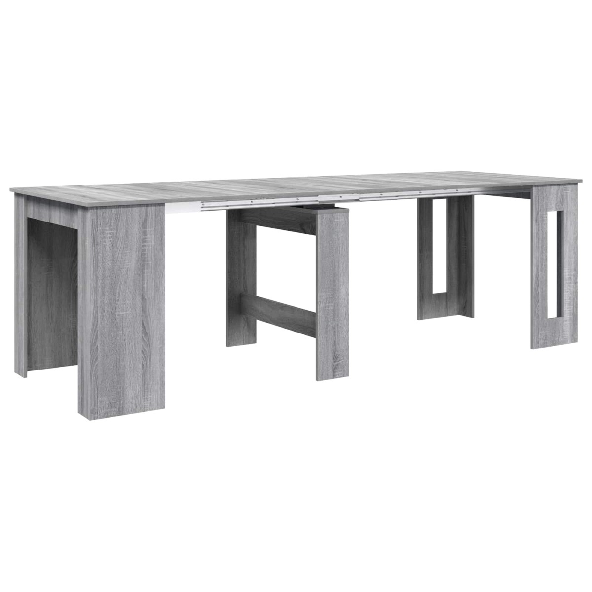 vidaXL Τραπέζι φαγητού 240 x 85 x 75 εκ Επεξεργασμένο Ξύλο Γκρι Sonoma