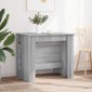 vidaXL Τραπέζι φαγητού 240 x 85 x 75 εκ Επεξεργασμένο Ξύλο Γκρι Sonoma