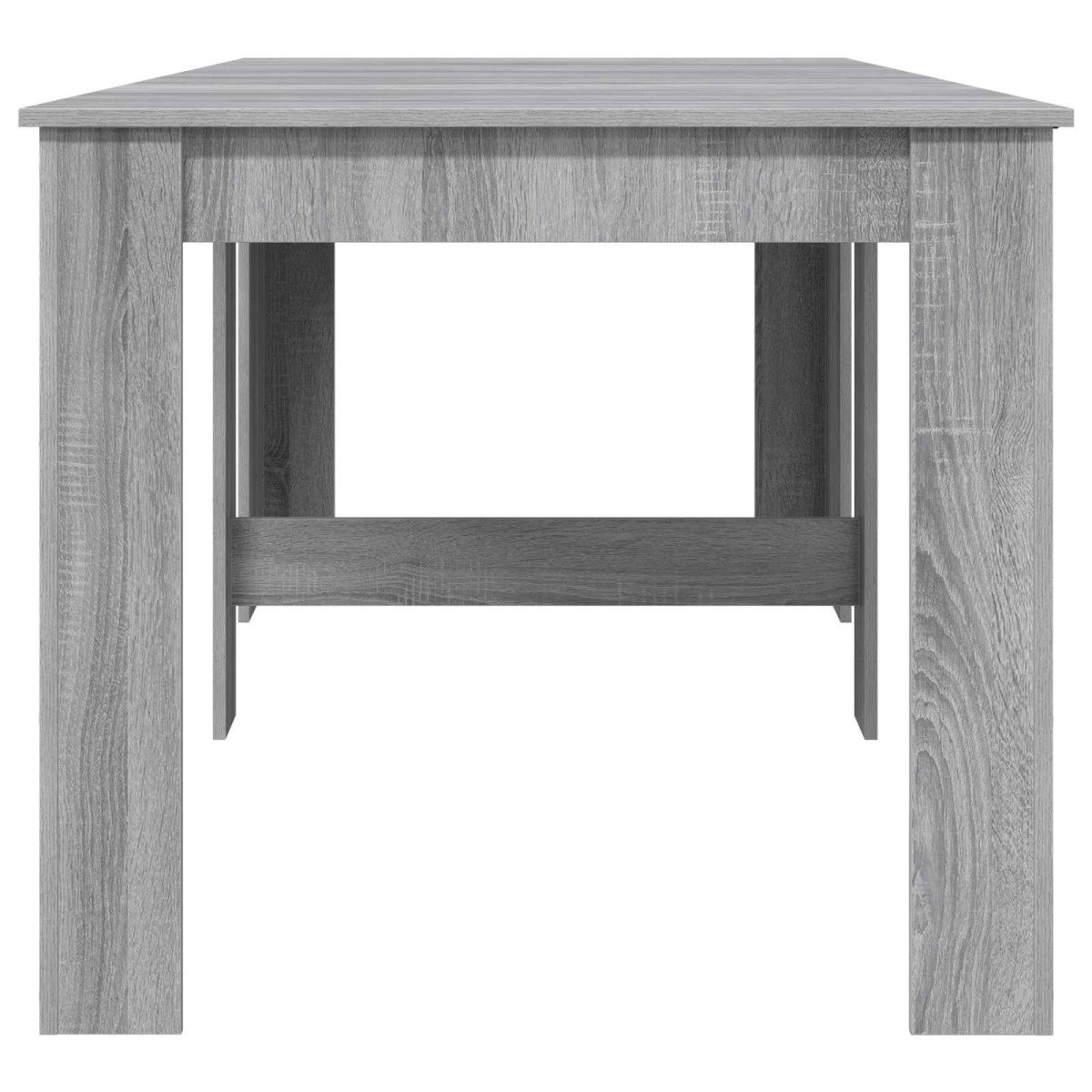 vidaXL Τραπέζι φαγητού 240 x 85 x 75 εκ Επεξεργασμένο Ξύλο Γκρι Sonoma