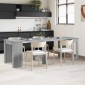 vidaXL Τραπέζι φαγητού 240 x 85 x 75 εκ Επεξεργασμένο Ξύλο Γκρι Sonoma