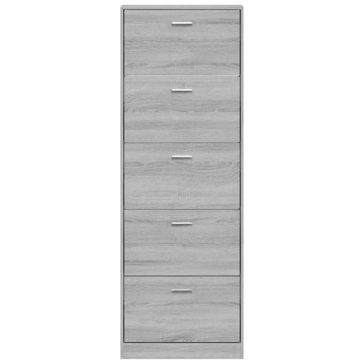 vidaXL Παπουτσοθήκη Γκρι Sonoma 59x17x169 εκ. από Επεξεργασμένο Ξύλο