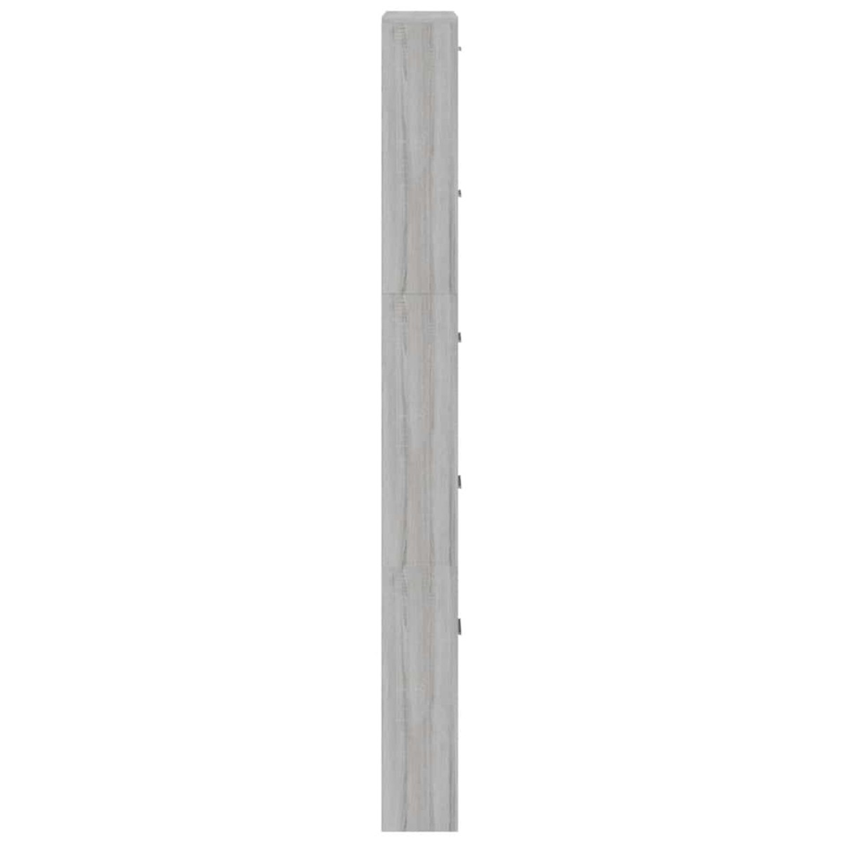 vidaXL Παπουτσοθήκη Γκρι Sonoma 59x17x169 εκ. από Επεξεργασμένο Ξύλο