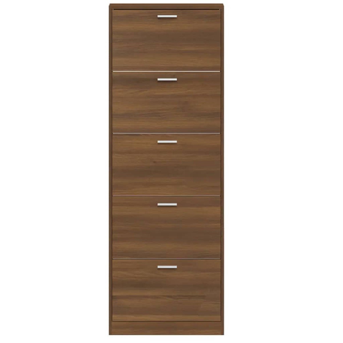 vidaXL Παπουτσοθήκη Καφέ Δρυς 59x17x169 εκ. από Επεξεργασμένο Ξύλο
