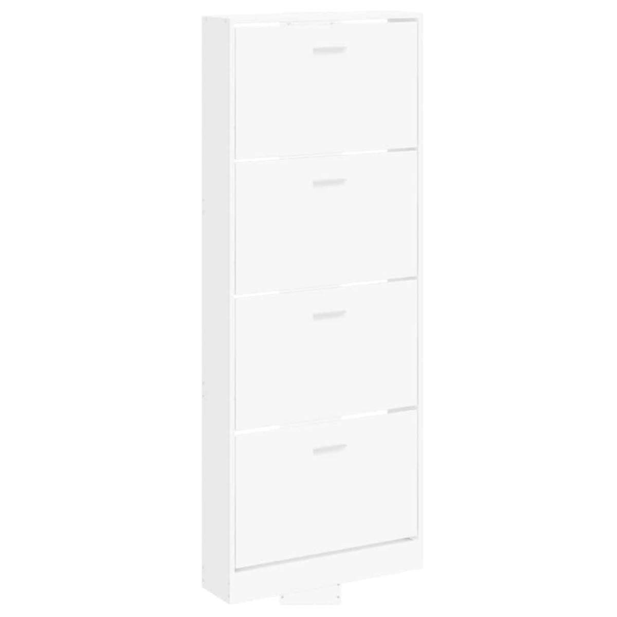 vidaXL Παπουτσοθήκη Λευκή 59 x 17 x 150 εκ. από Επεξεργασμένο Ξύλο