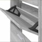 vidaXL Παπουτσοθήκη Γκρι Sonoma 59x17x150 εκ. από Επεξεργασμένο Ξύλο