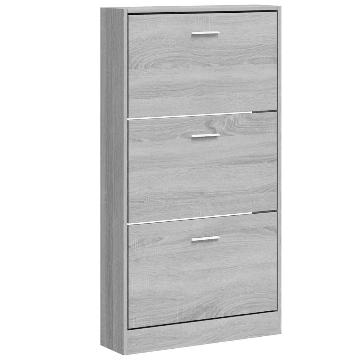 vidaXL Παπουτσοθήκη Γκρι Sonoma 59x17x108 εκ. από Επεξεργασμένο Ξύλο