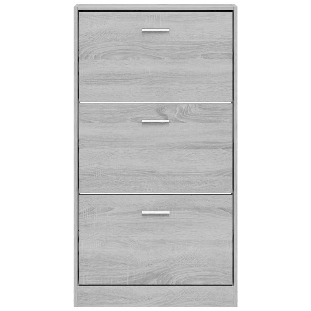 vidaXL Παπουτσοθήκη Γκρι Sonoma 59x17x108 εκ. από Επεξεργασμένο Ξύλο