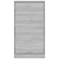 vidaXL Παπουτσοθήκη Γκρι Sonoma 59x17x108 εκ. από Επεξεργασμένο Ξύλο