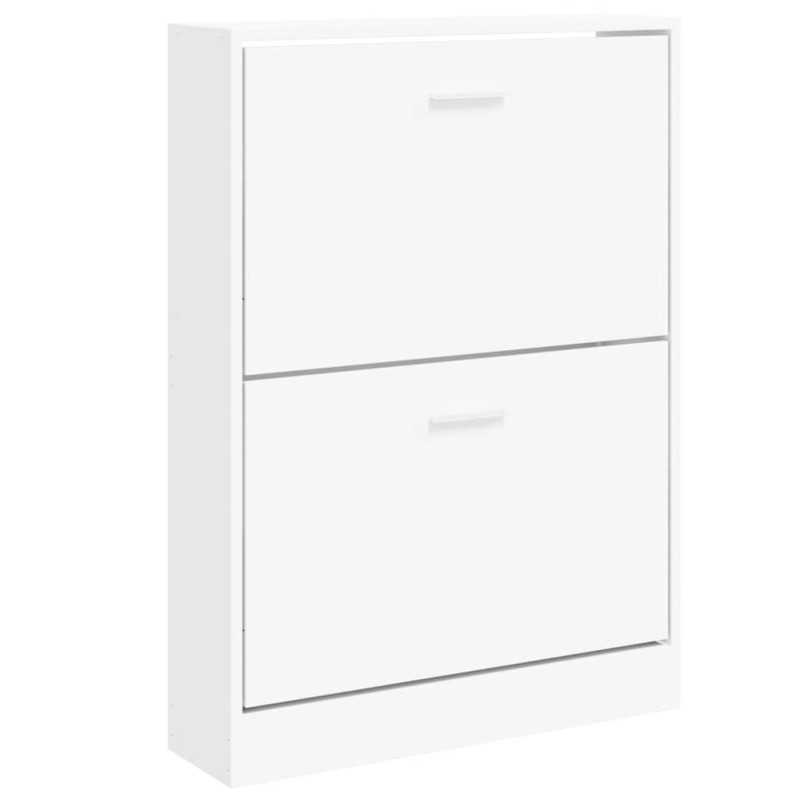 vidaXL Παπουτσοθήκη Λευκή 59x17x81 εκ. από Τεχνητό Ξύλο