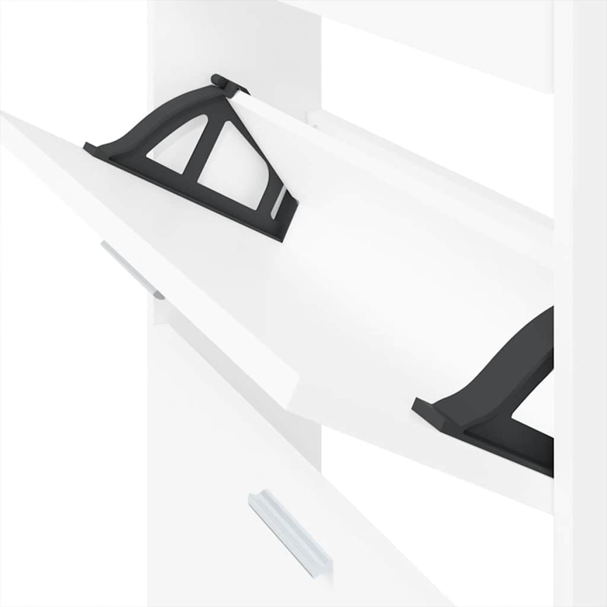 vidaXL Παπουτσοθήκη Λευκή 59 x 17 x 81 εκ. από Επεξεργασμένο Ξύλο