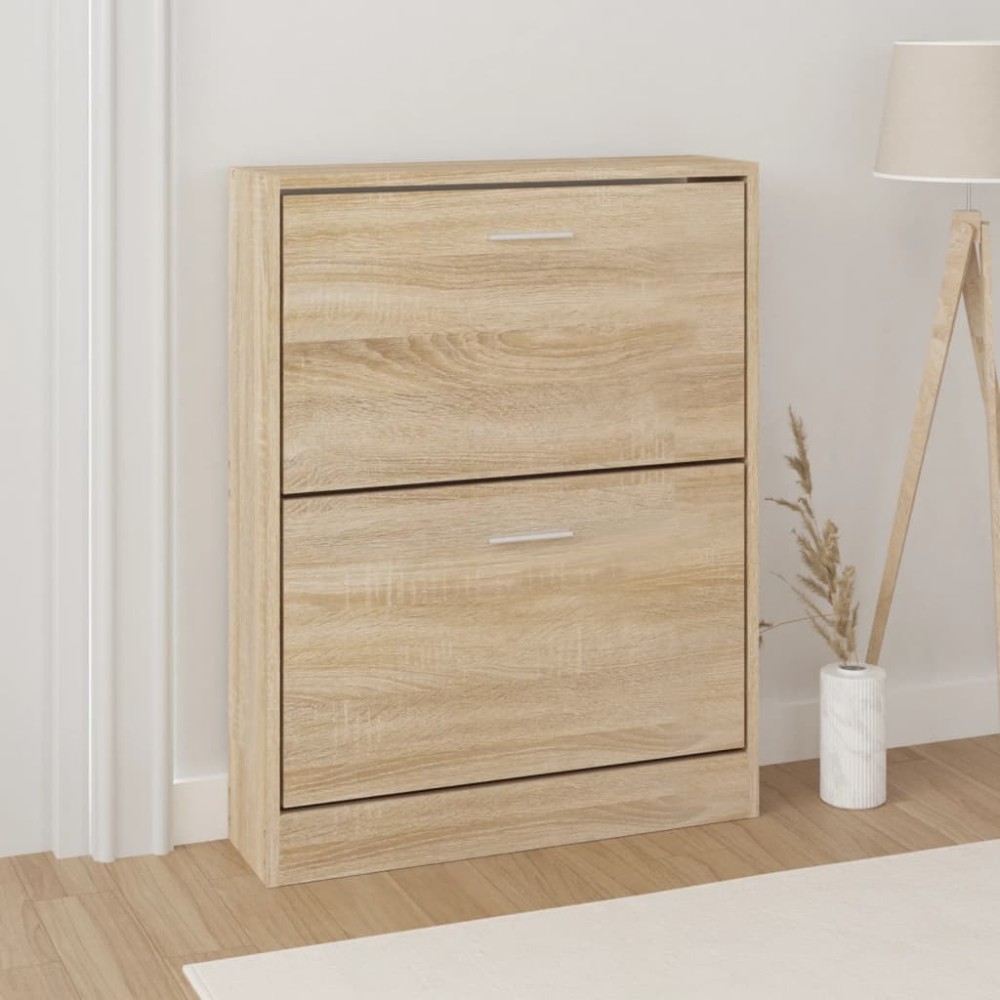 vidaXL Παπουτσοθήκη Δρυς 59x17x81 εκ. από Τεχνητό Ξύλο