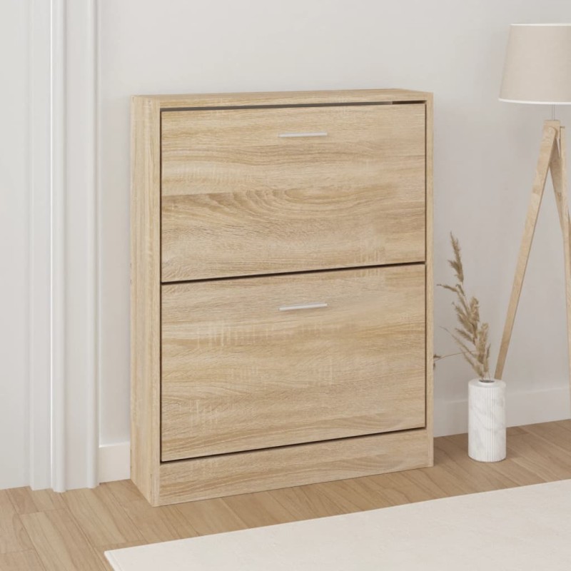 vidaXL Παπουτσοθήκη Δρυς 59x17x81 εκ. από Τεχνητό Ξύλο