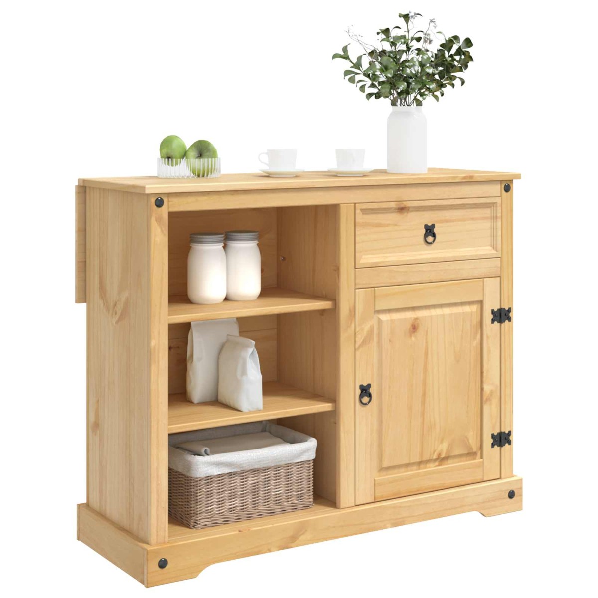 vidaXL Σετ Νησίδας Κουζίνας 2 τμχ. Κερί Μέλι 112 x 70 x 91,5 εκ