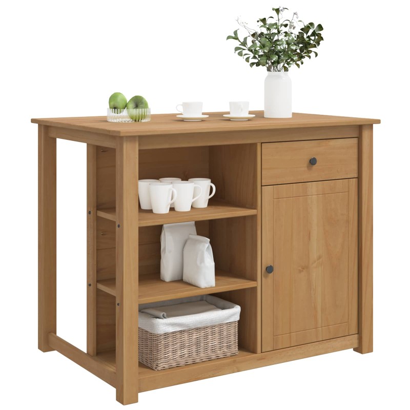 vidaXL Σετ Νησίδας Κουζίνας 2 τμχ. PANAMA Κερί Μέλι 112 x 77 x 90 εκ