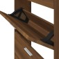 vidaXL Παπουτσοθήκη Καφέ Δρυς 59x17x81 εκ. από Επεξεργασμένο Ξύλο