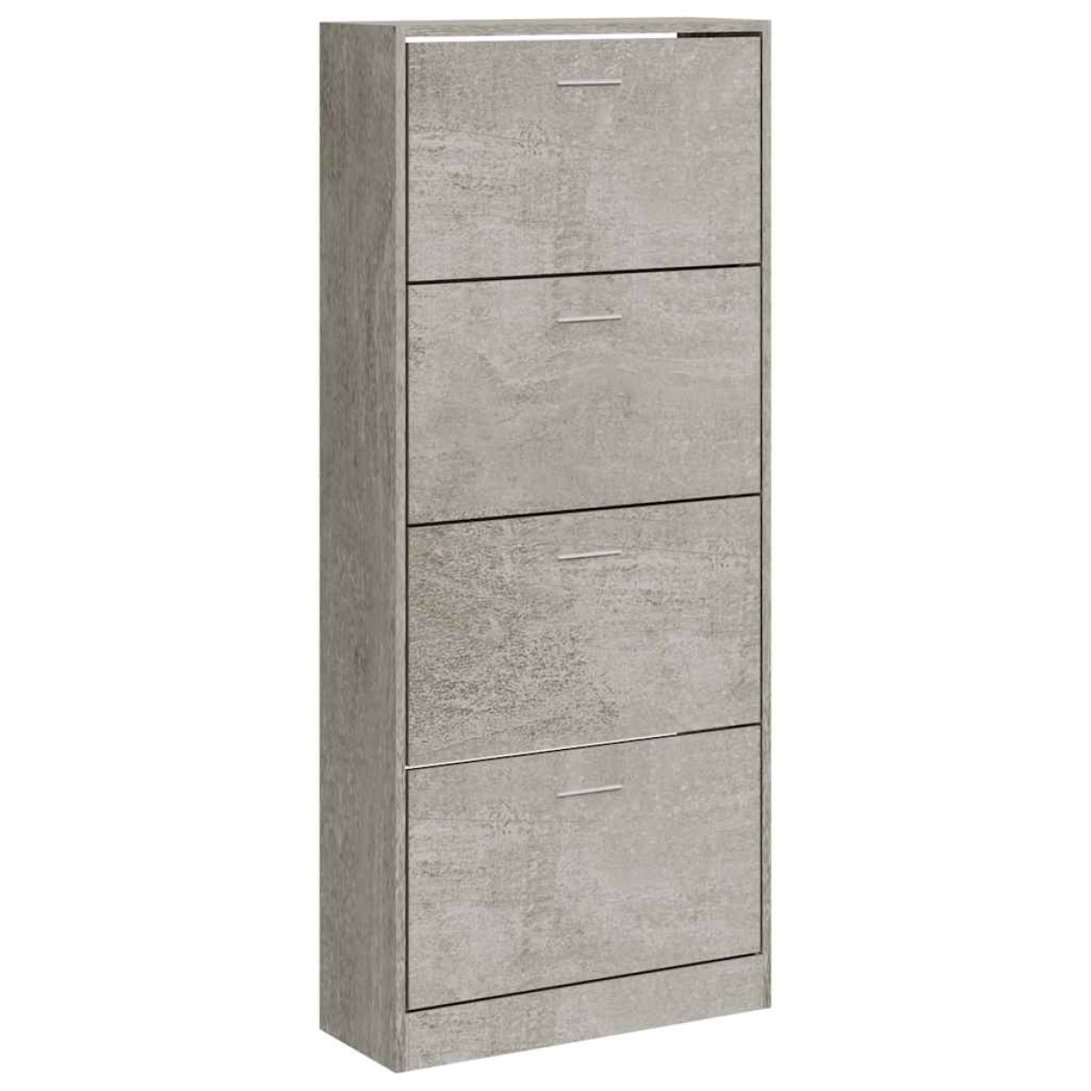 vidaXL Παπουτσοθήκη Γκρι Σκυροδέματος 63x24x147 εκ. Επεξεργασμένο Ξύλο