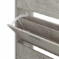 vidaXL Παπουτσοθήκη Γκρι Σκυροδέματος 63x24x147 εκ. Επεξεργασμένο Ξύλο