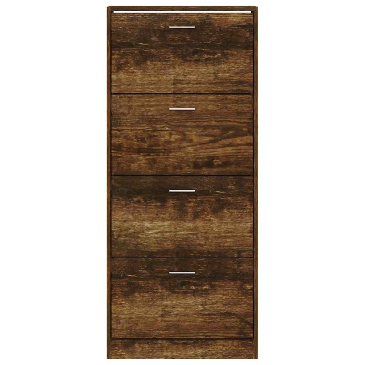 vidaXL Παπουτσοθήκη Καπνιστή Δρυς 63x24x147 εκ. από Επεξεργασμένο Ξύλο