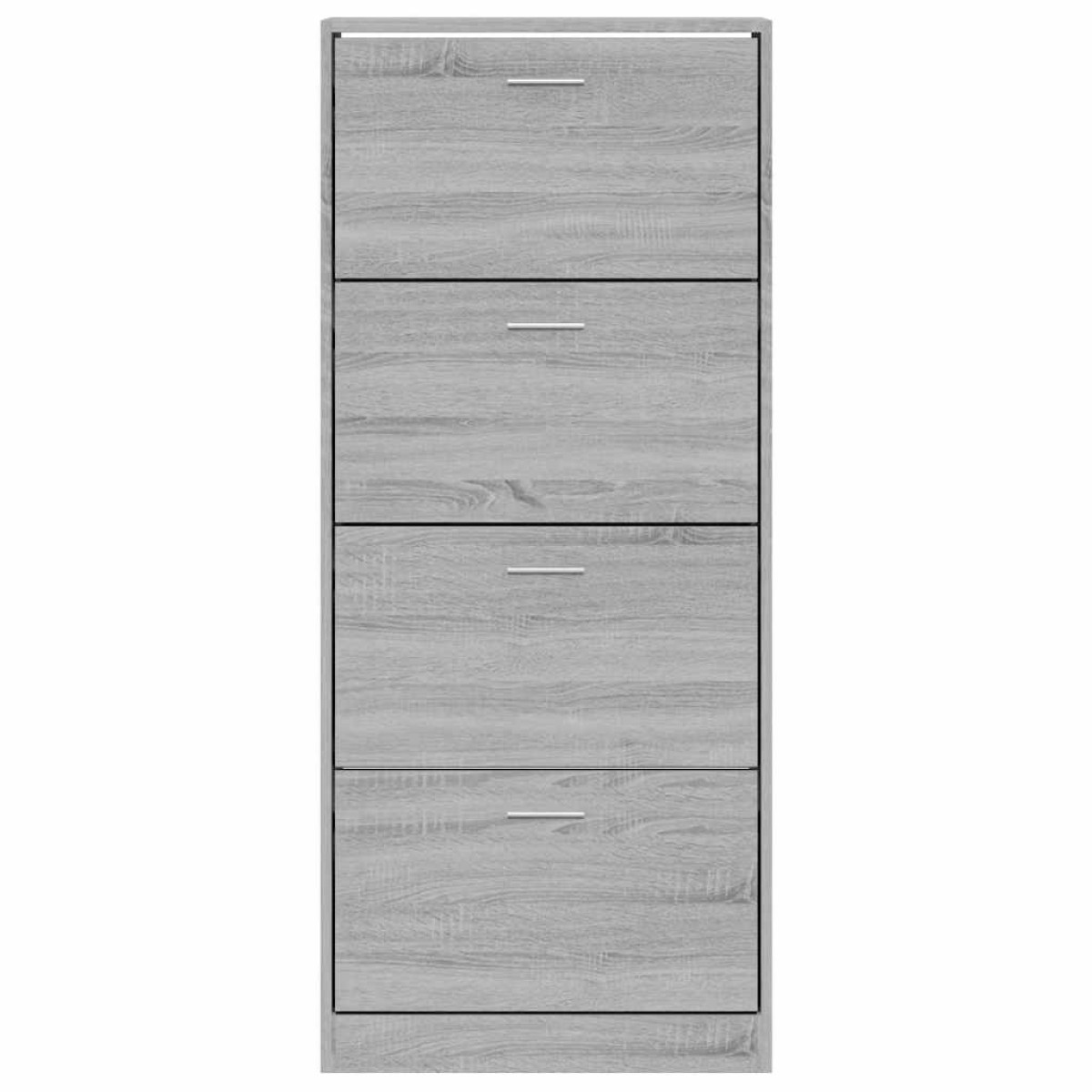 vidaXL Παπουτσοθήκη Γκρι Sonoma 63x24x147 εκ. από Επεξεργασμένο Ξύλο