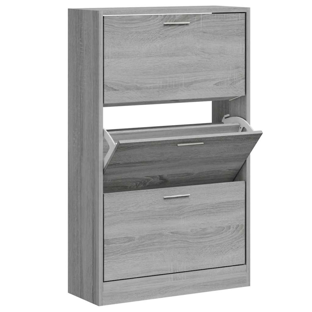 vidaXL Παπουτσοθήκη Γκρι Sonoma 63x24x103 εκ. από Επεξεργασμένο Ξύλο
