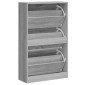 vidaXL Παπουτσοθήκη Γκρι Sonoma 63x24x103 εκ. από Επεξεργασμένο Ξύλο