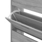 vidaXL Παπουτσοθήκη Γκρι Sonoma 63x24x103 εκ. από Επεξεργασμένο Ξύλο
