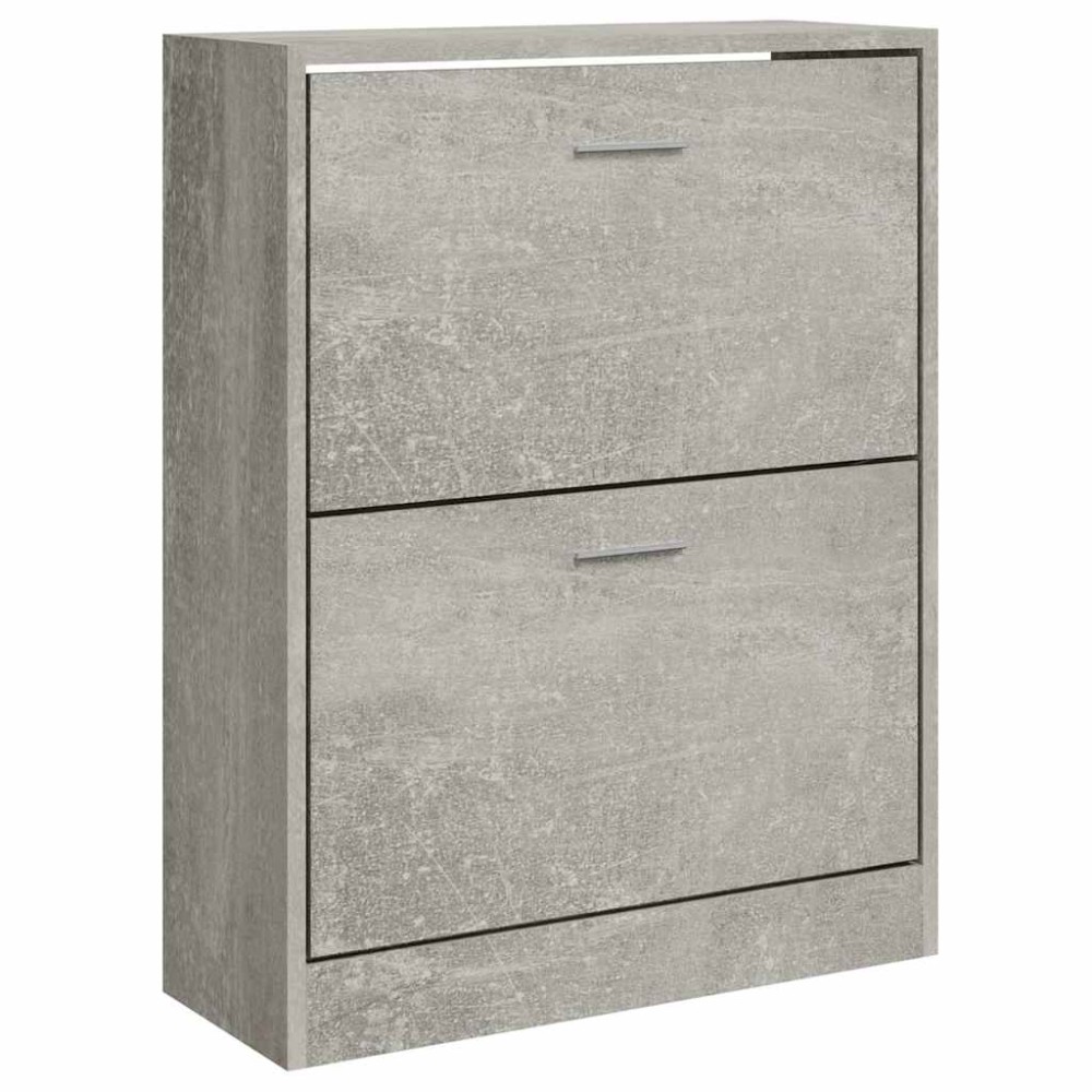 vidaXL Παπουτσοθήκη Γκρι Σκυροδέματος 63x24x81 εκ. Επεξεργασμένο Ξύλο