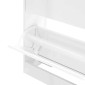 vidaXL Παπουτσοθήκη Γυαλιστερό Λευκό 63x24x81 εκ. Επεξεργασμένο Ξύλο