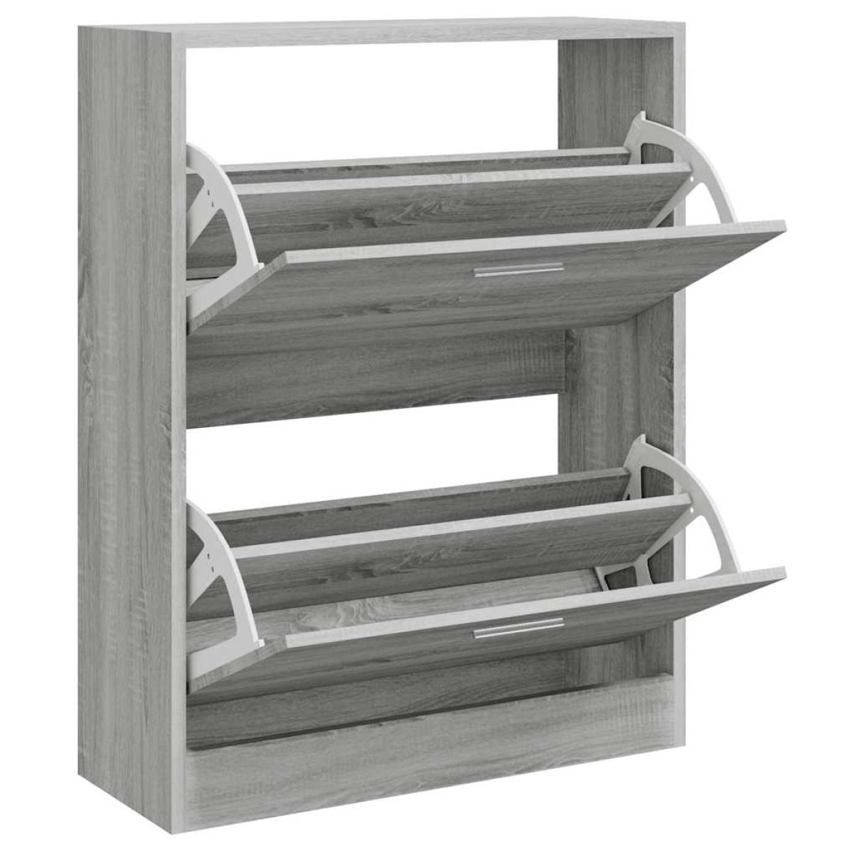 vidaXL Παπουτσοθήκη Γκρι Sonoma 63x24x81 εκ. από Επεξεργασμένο Ξύλο