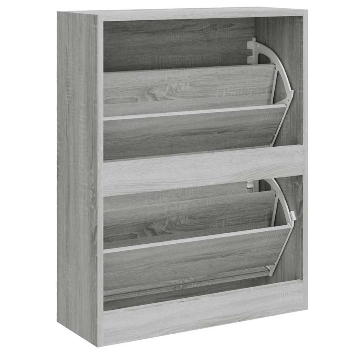 vidaXL Παπουτσοθήκη Γκρι Sonoma 63x24x81 εκ. από Επεξεργασμένο Ξύλο