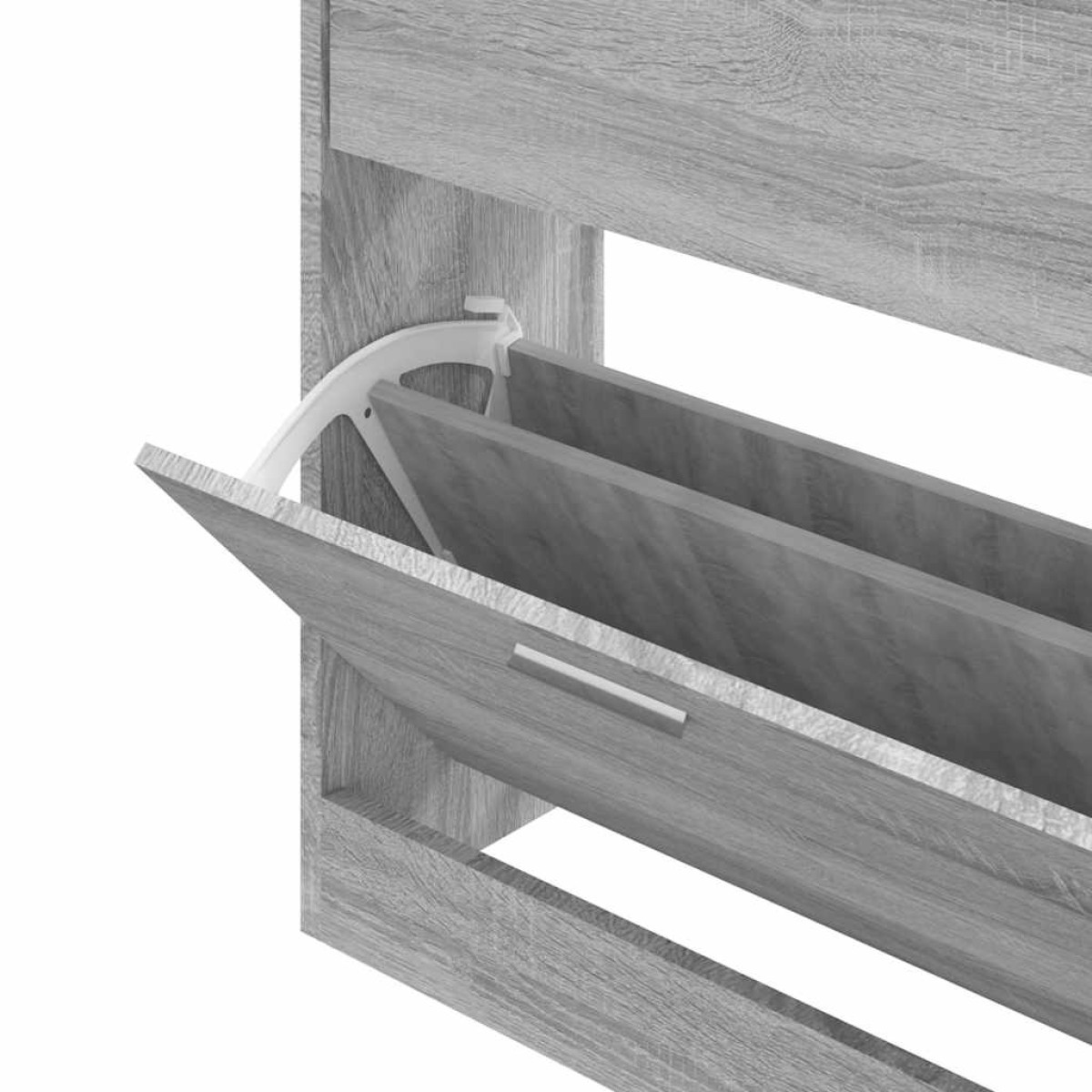 vidaXL Παπουτσοθήκη Γκρι Sonoma 63x24x81 εκ. από Επεξεργασμένο Ξύλο