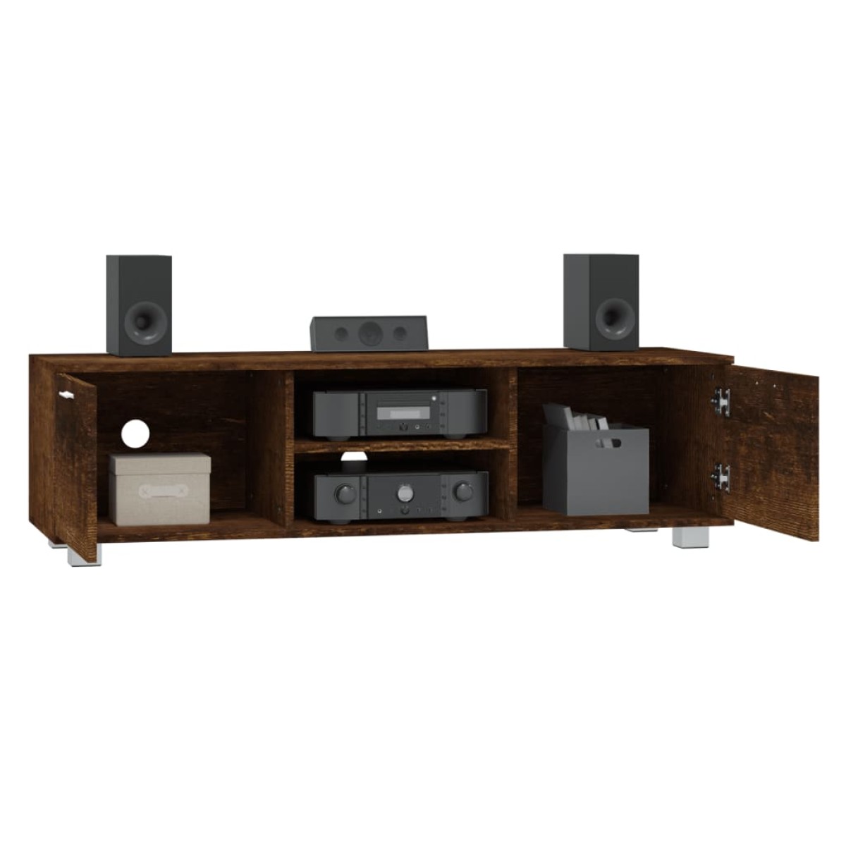 vidaXL Έπιπλο Τηλεόρασης Καπνιστή Δρυς 140x40,5x35 εκ. Επεξ. Ξύλο