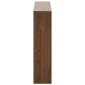 vidaXL Παπουτσοθήκη με Καθρέφτη 2 Επιπέδων Καφέ Δρυς 63 x 17 x 67 εκ.