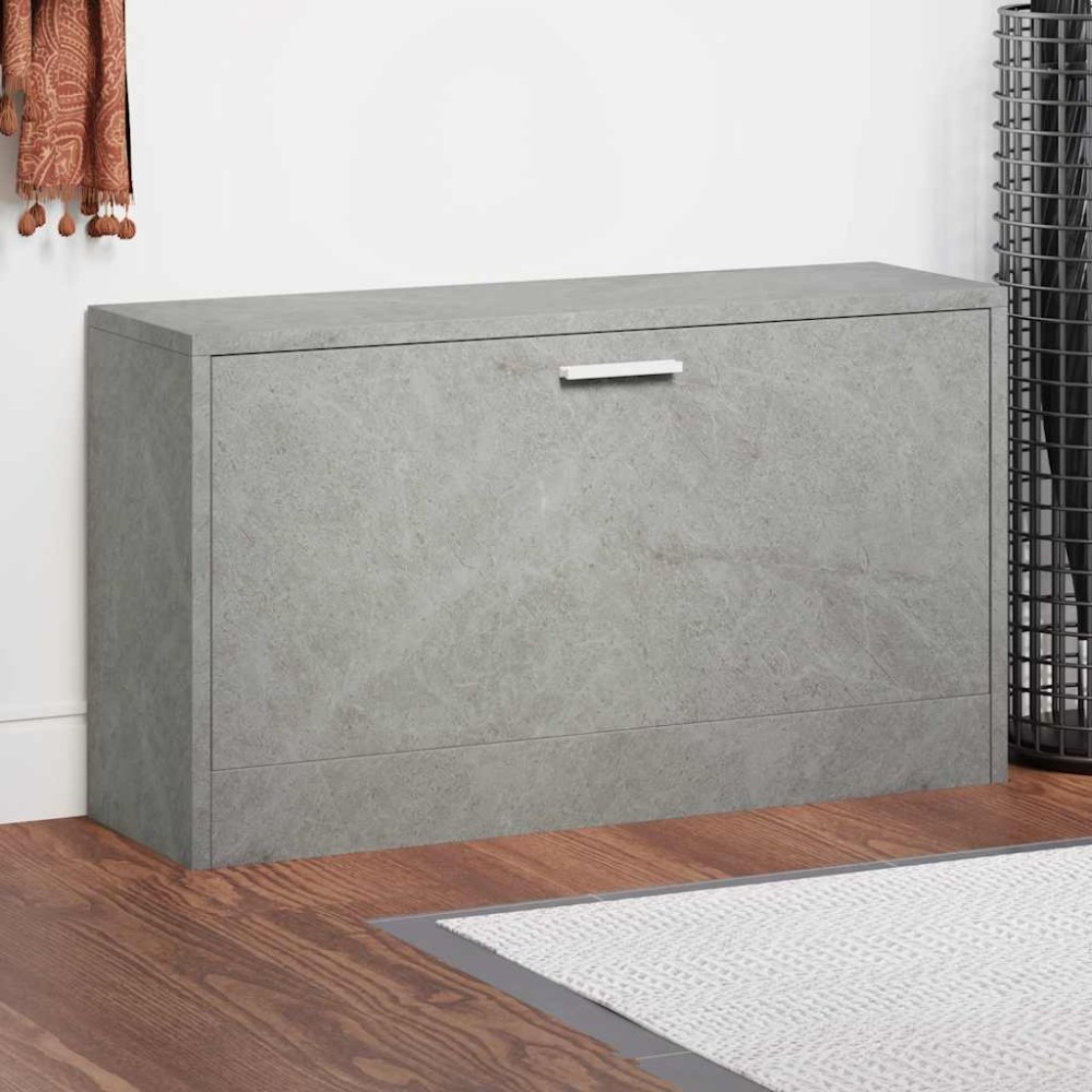 vidaXL Παπουτσοθήκη Γκρι Σκυρ. 80x24x45 εκ. από Επεξεργασμένο Ξύλο