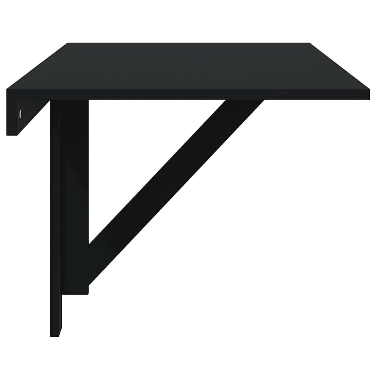 vidaXL Τραπέζι Τοίχου Πτυσσόμενο Μαύρο 100 x 60 x 56 εκ. Επεξεργ. Ξύλο