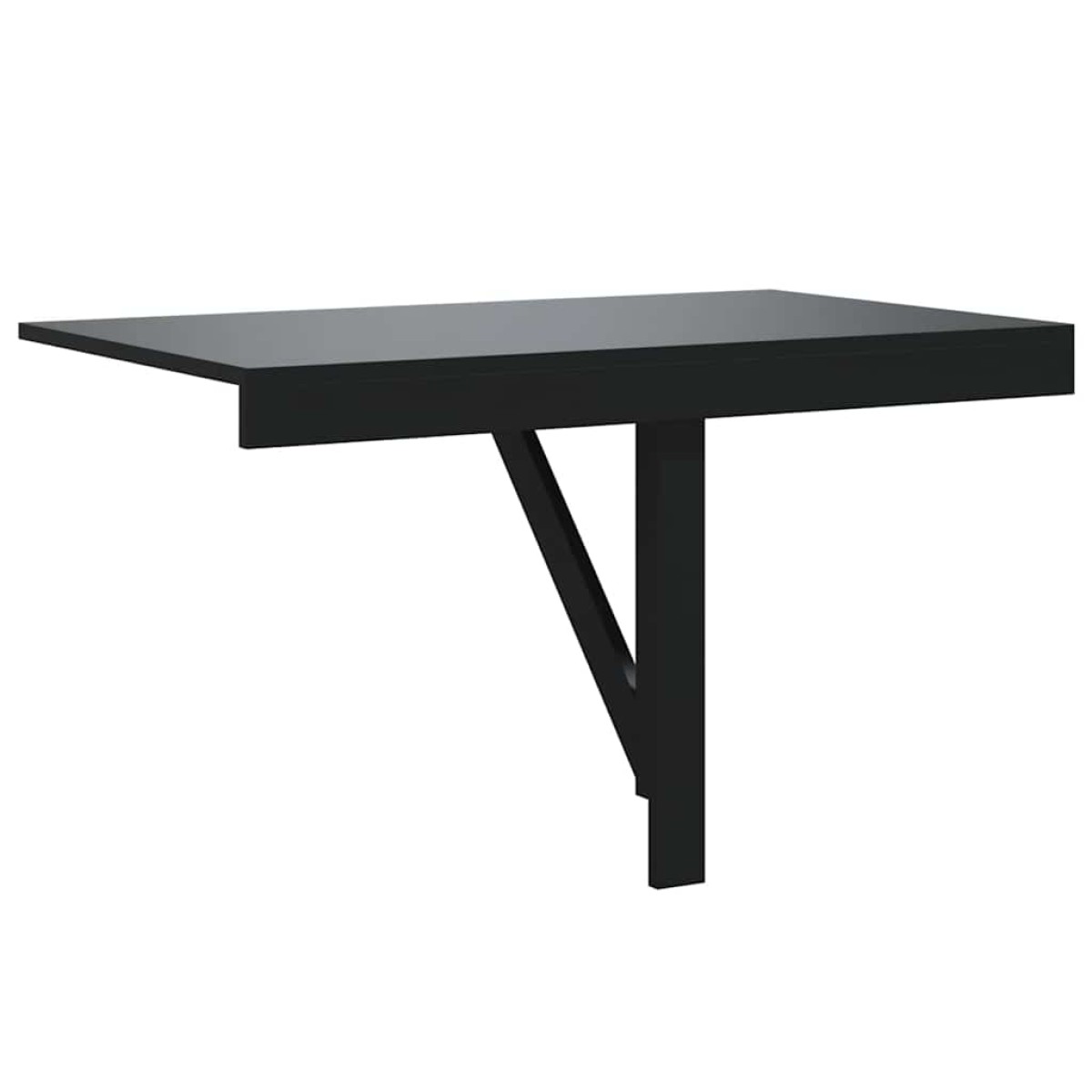 vidaXL Τραπέζι Τοίχου Πτυσσόμενο Μαύρο 100 x 60 x 56 εκ. Επεξεργ. Ξύλο