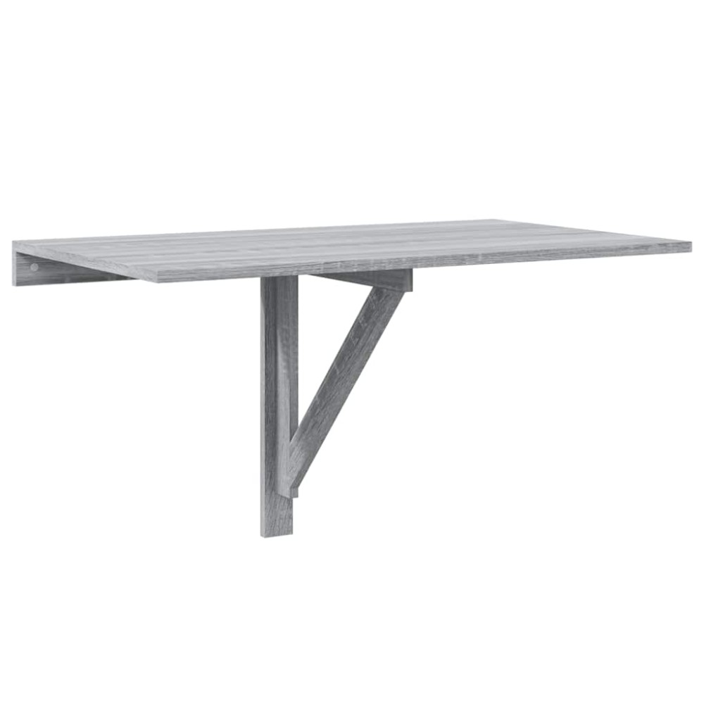 vidaXL Τραπέζι Τοίχου Πτυσσόμενο Γκρι Sonoma 10x60x56 εκ. Επεξ. Ξύλο
